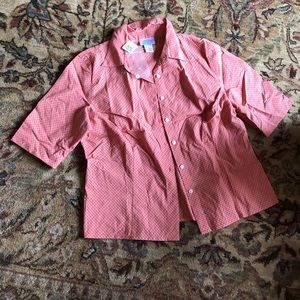 Loft button down top